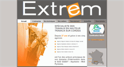 Desktop Screenshot of extrem-sarl.com