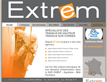 Tablet Screenshot of extrem-sarl.com